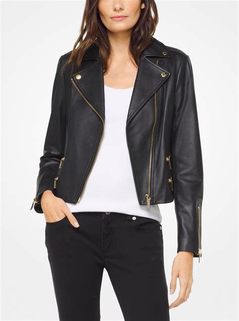 michael kors 2x|michael kors leather jacket.